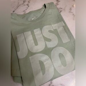 New.    Mint green Nike NWOT size XL Just Do It Tee shirt